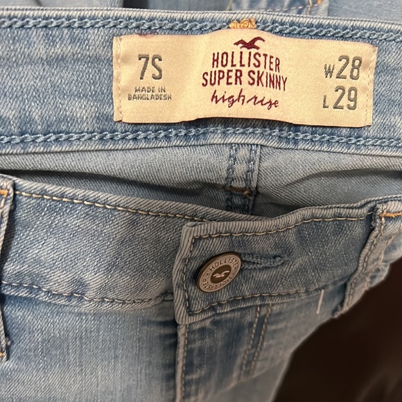 Hollister Super Skinny High Rise Jeans Size 7S - Picture 9 of 9